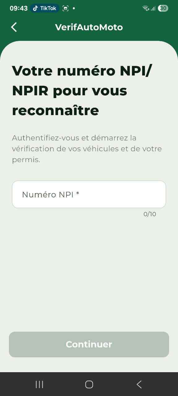 Détail d’un dossier dans VerifAuto